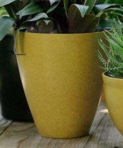 Garden Goods Direct EcoForms 5.5 Inch Rice Hull Urn Planter