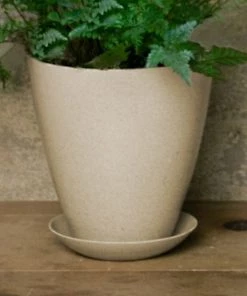 Garden Goods Direct EcoForms 5.5 Inch Rice Hull Urn Planter