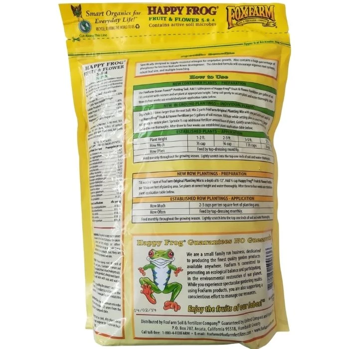 Garden Goods Direct Happy Frog Fruit And Flower Fertilizer 2 Garden Goods Direct Happy Frog Fruit And Flower Fertilizer