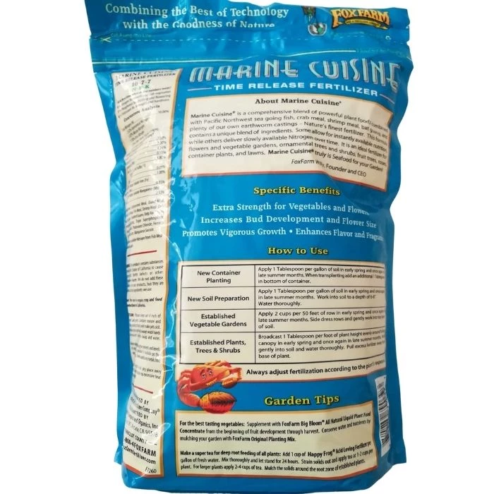 Garden Goods Direct Marine Cuisine Time Release Fertilizer 2 Garden Goods Direct Marine Cuisine Time Release Fertilizer