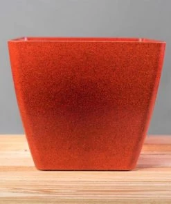 Garden Goods Direct EcoForms Quadra Square Rice Hull Pot All Planters & Pottery