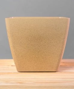 Garden Goods Direct EcoForms Quadra Square Rice Hull Pot All Planters & Pottery